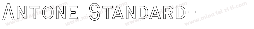 Antone Standard字体转换